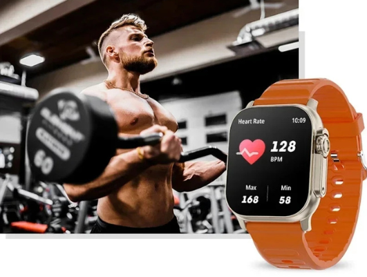 LAXASFIT Smartwatch — Bluetooth Calls & Heart Rate Monitor