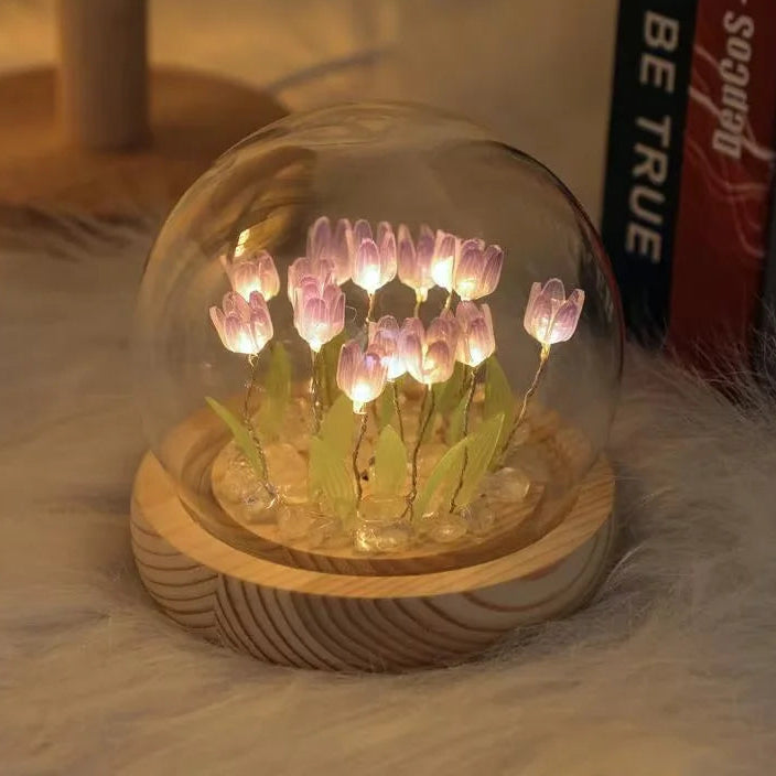 Eternal Bloom LED Night Lamp – Handcrafted Ambient Light