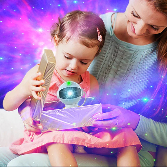 Astronaut Galaxy Projector — LED Night Light