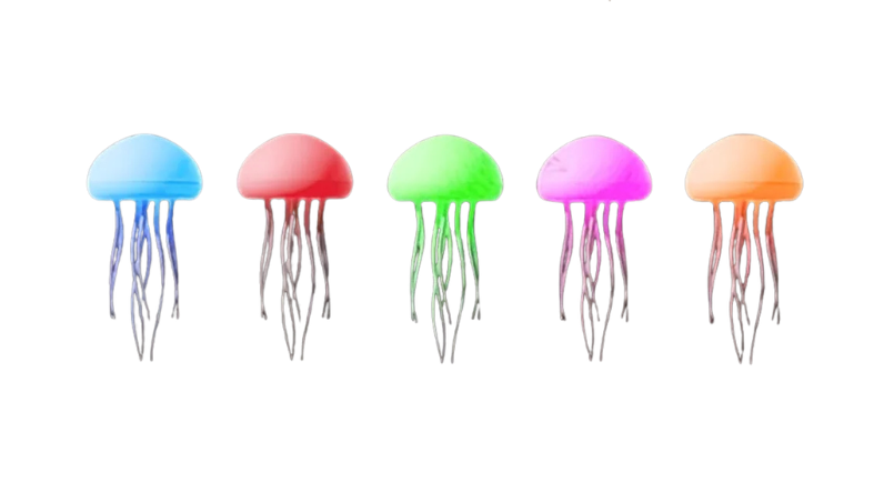 Bionic Jellyfish Night Lamp — Voice Control RGB
