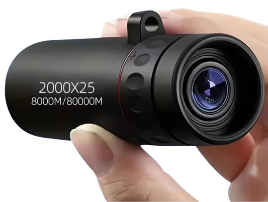 HD Monocular Telescope — 8x Zoom, Phone Holder, Waterproof, Pocket Siz