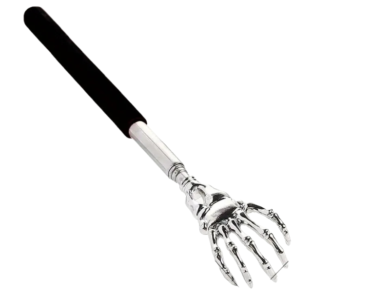 Telescoping Back Scratcher — Extendable Stainless Steel, Humans & Pets