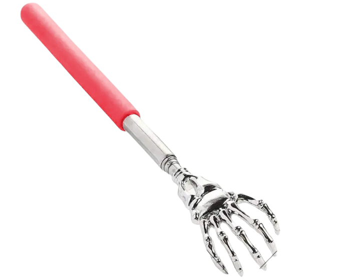 Telescoping Back Scratcher — Extendable Stainless Steel, Humans & Pets