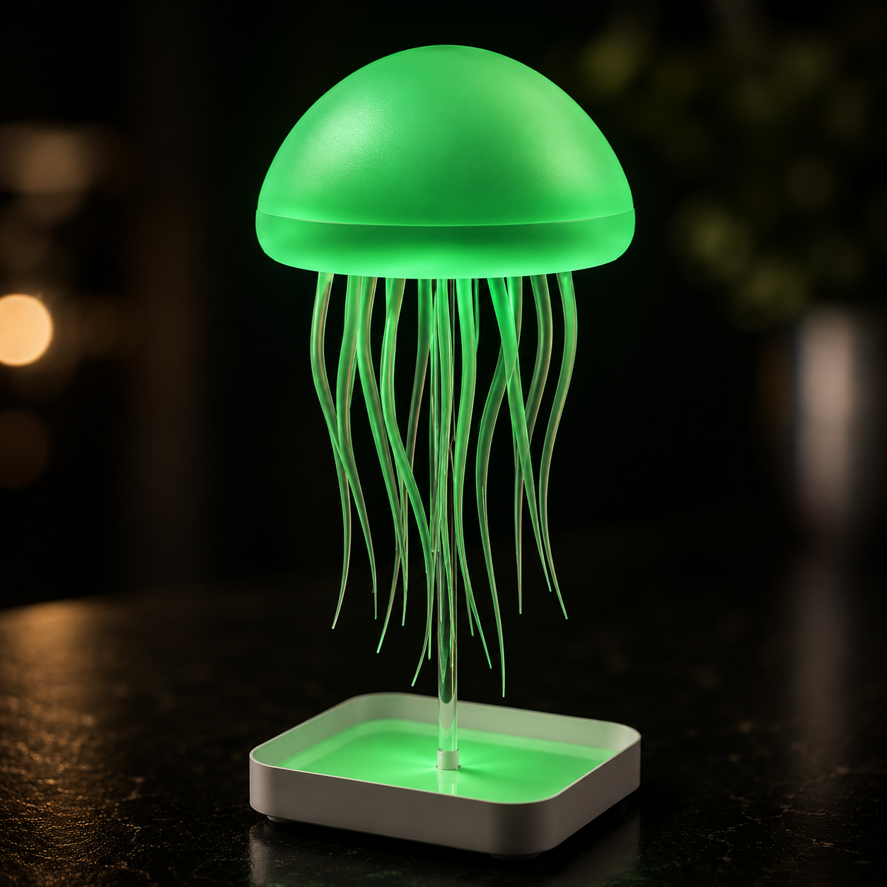 Bionic Jellyfish Night Lamp — Voice Control RGB