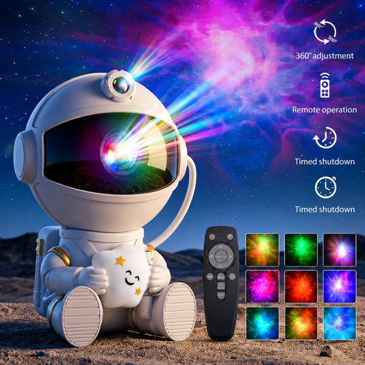 Astronaut Galaxy Projector — LED Night Light