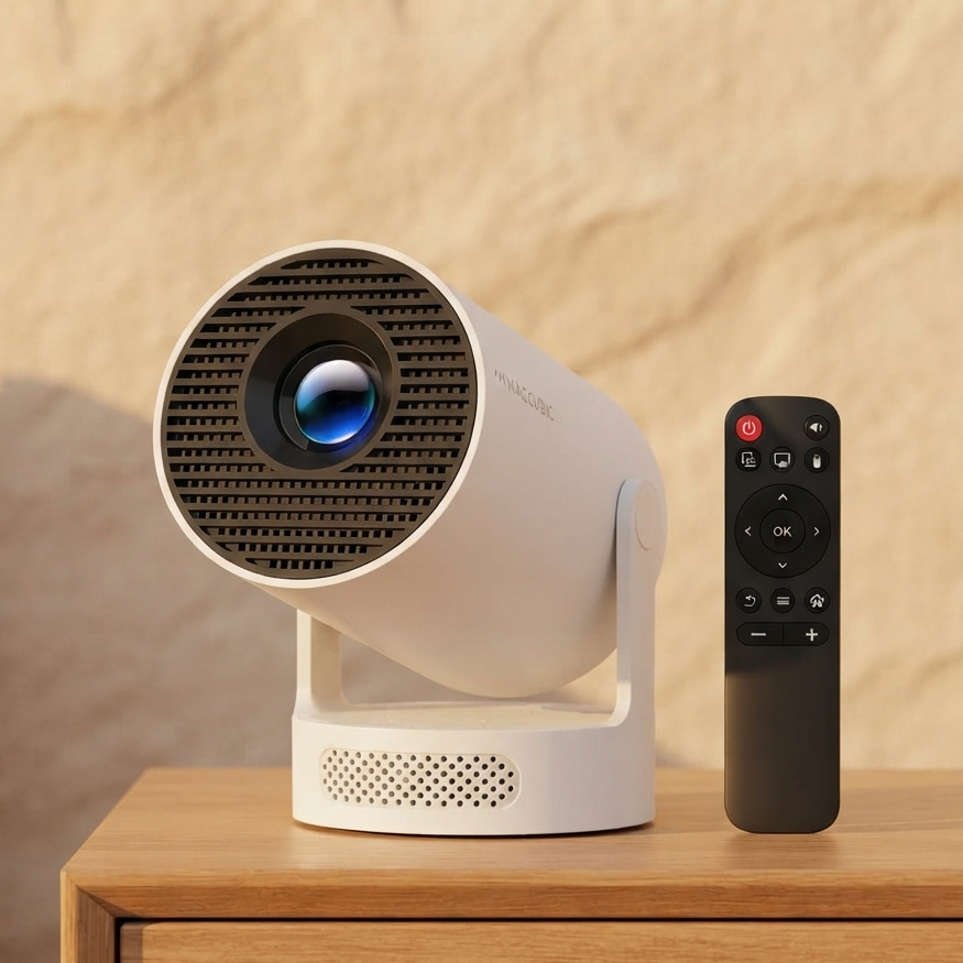 Magcubic HY300 Pro+ Mini Projector — Android 14, WiFi 6, 8000 Lumens, 200 inch