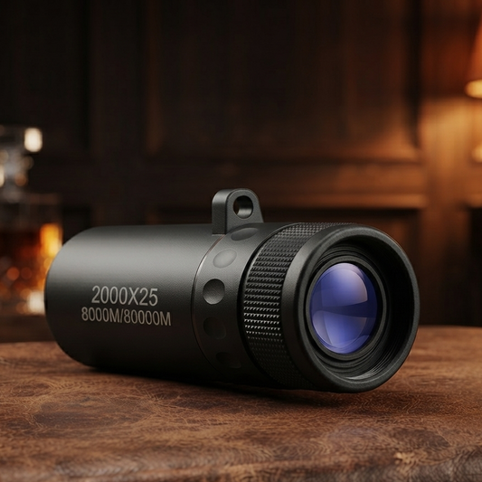 HD Monocular Telescope — 8x Zoom, Phone Holder, Waterproof, Pocket Siz