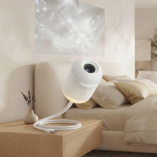 Mini Galaxy Star Projector Night Light — 2-in-1, USB, Kids & Adults