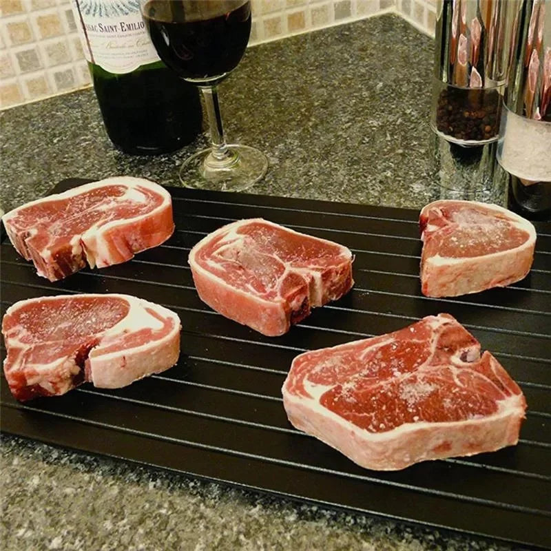 Magic Defrost Tray — Thaw Frozen Meat in Minutes, No Electricity Needed