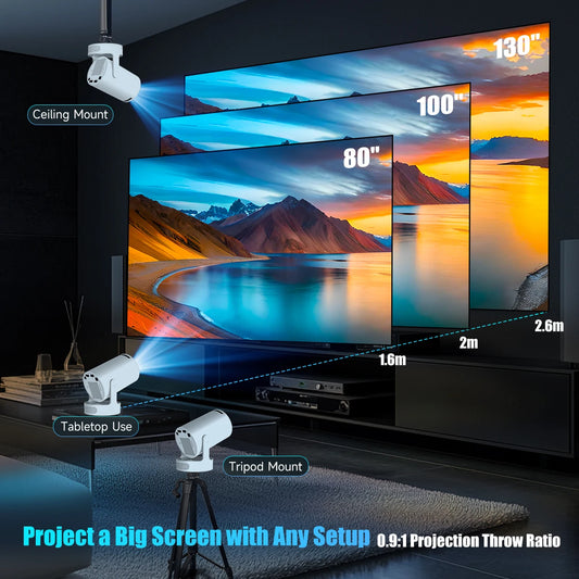 Magcubic HY300 Pro+ Mini Projector — Android 14, WiFi 6, 8000 Lumens, 200 inch