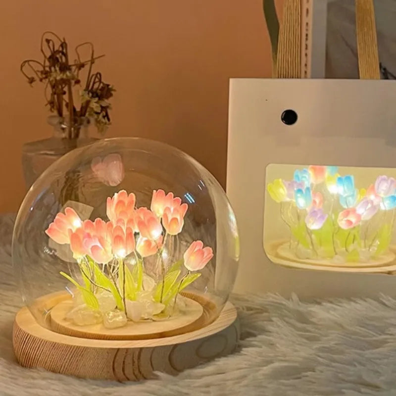 Eternal Bloom LED Night Lamp – Handcrafted Ambient Light