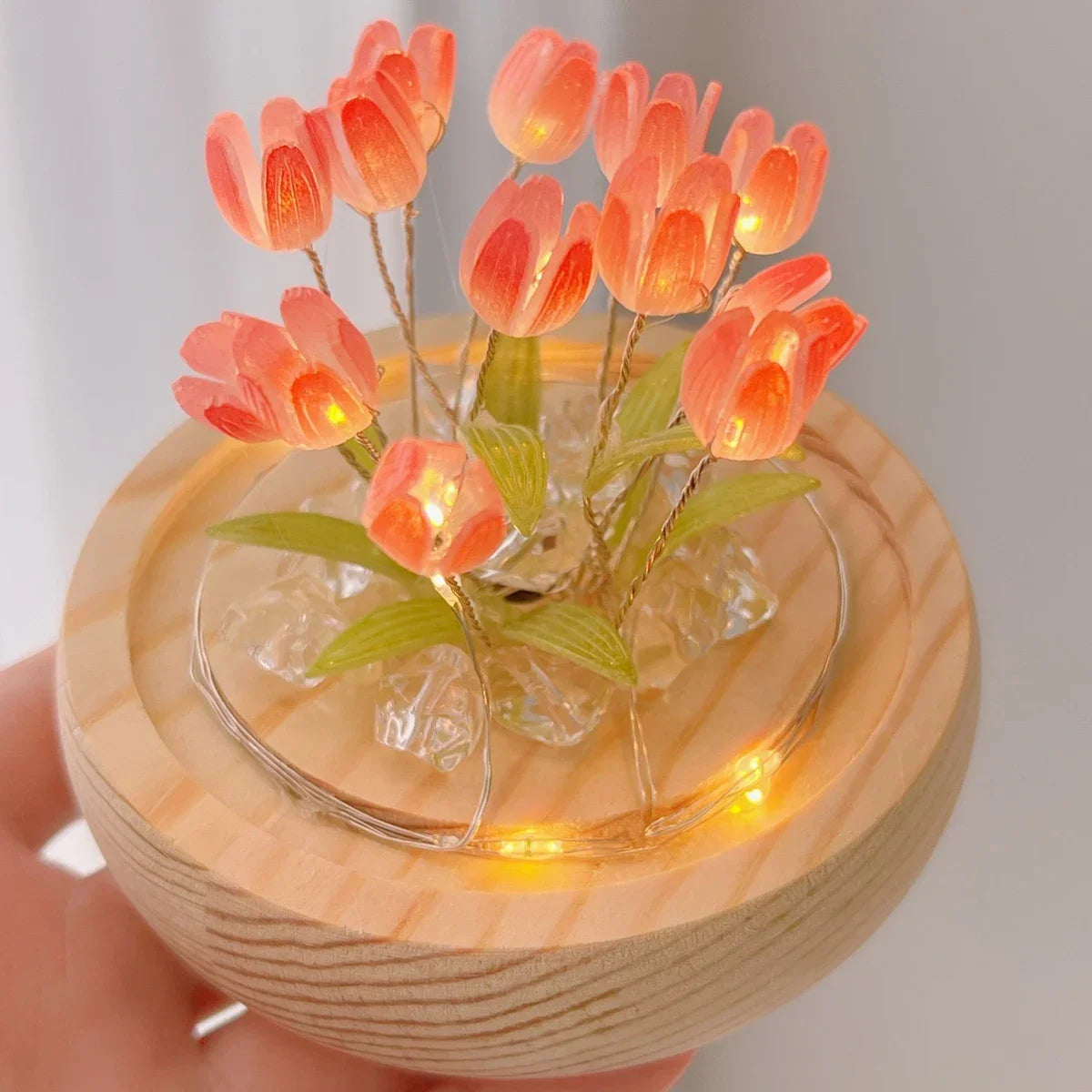 Eternal Bloom LED Night Lamp – Handcrafted Ambient Light