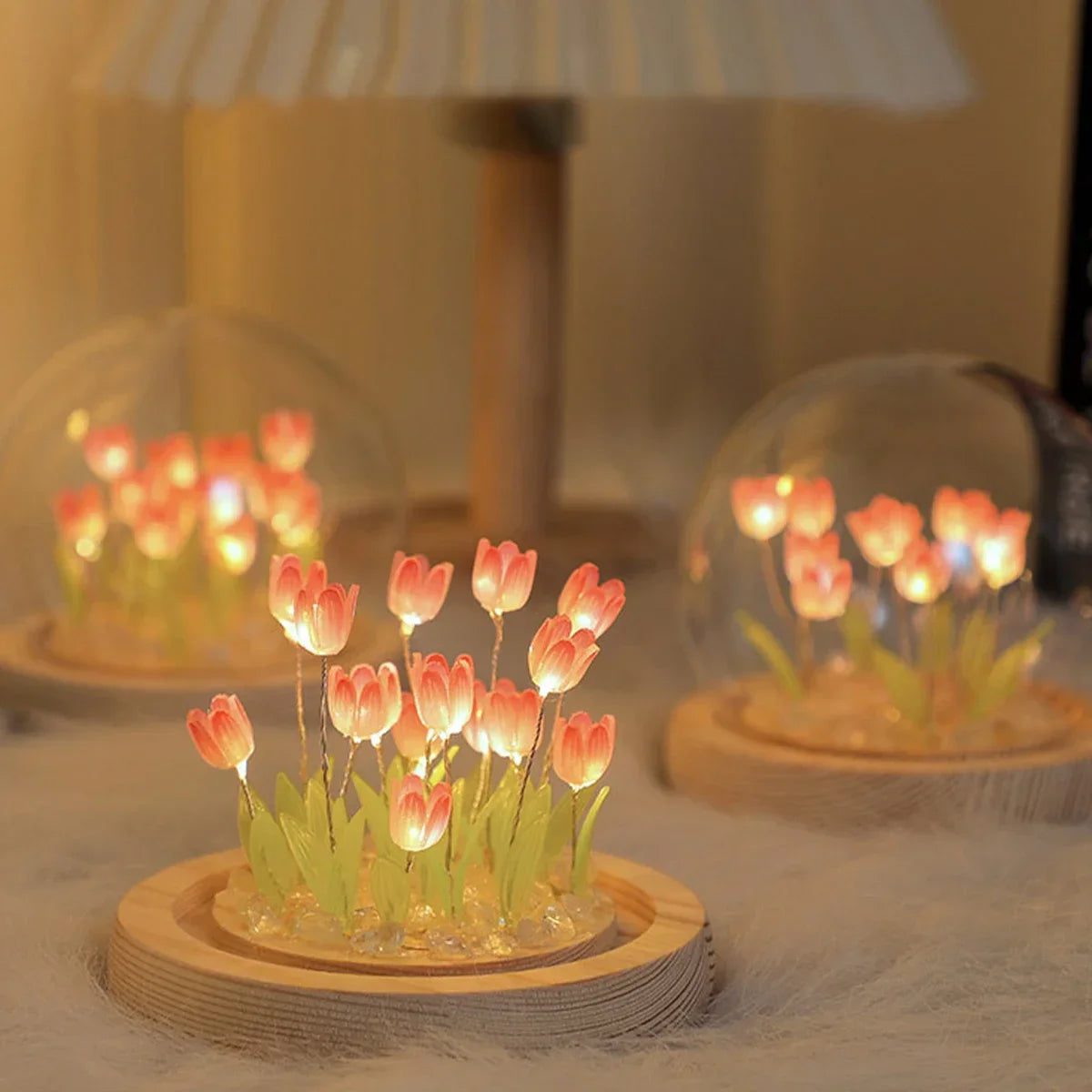 Eternal Bloom LED Night Lamp – Handcrafted Ambient Light