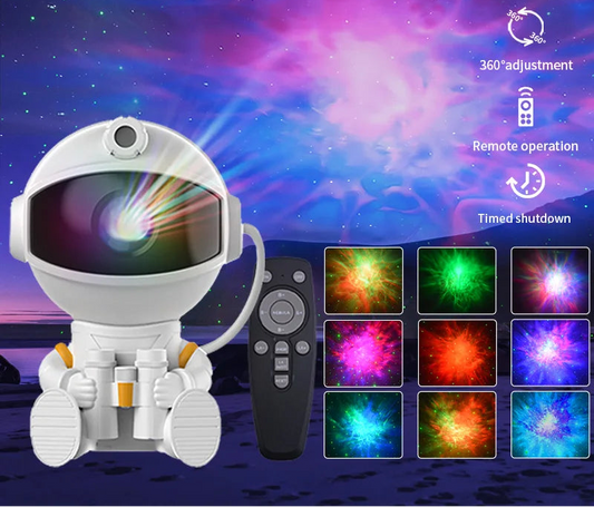 Astronaut Galaxy Projector — LED Night Light