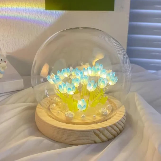 Eternal Bloom LED Night Lamp – Handcrafted Ambient Light