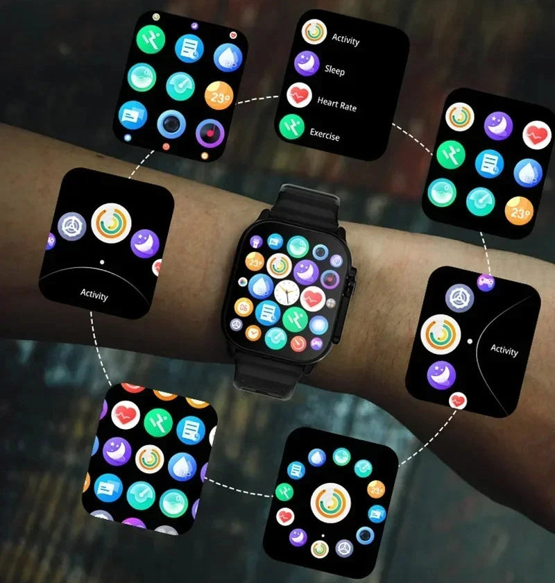 LAXASFIT Smartwatch — Bluetooth Calls & Heart Rate Monitor