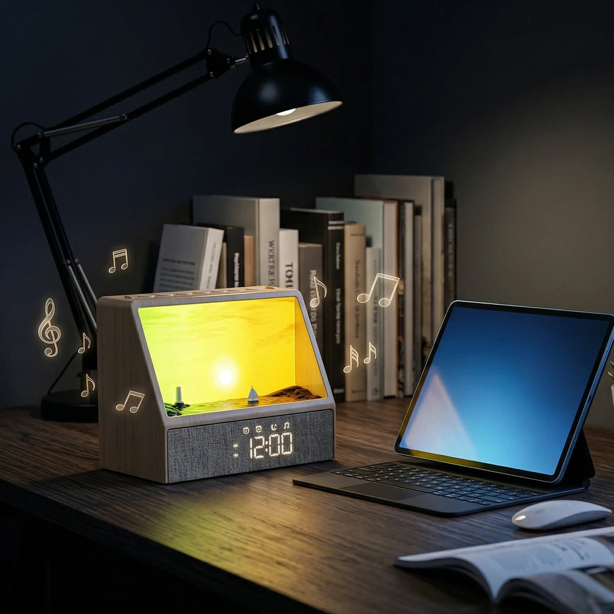 Sunrise Alarm Clock — White Noise, 24 Sounds, Sleep Aid Night Light, Bluetooth