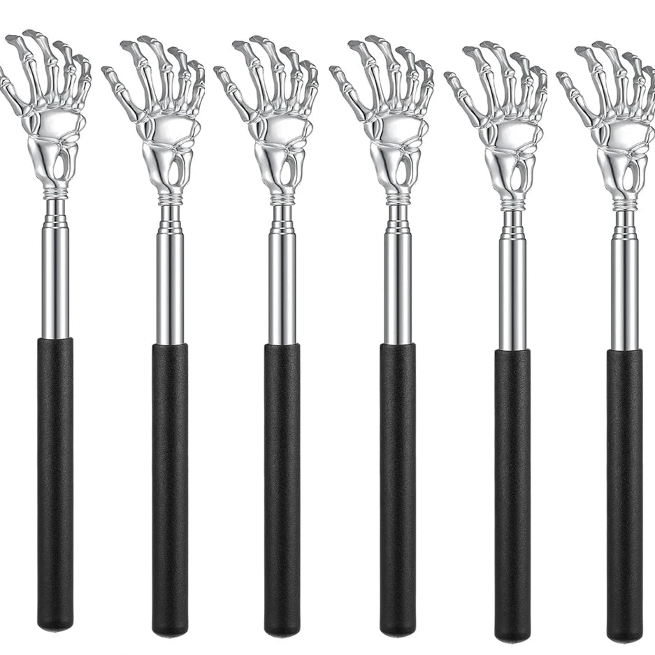 Telescoping Back Scratcher — Extendable Stainless Steel, Humans & Pets