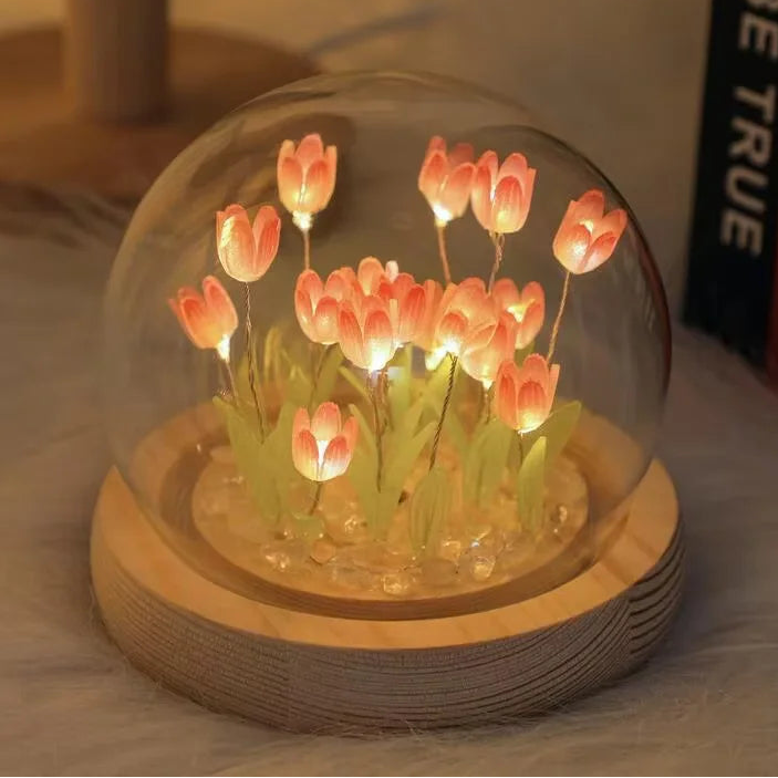 Eternal Bloom LED Night Lamp – Handcrafted Ambient Light