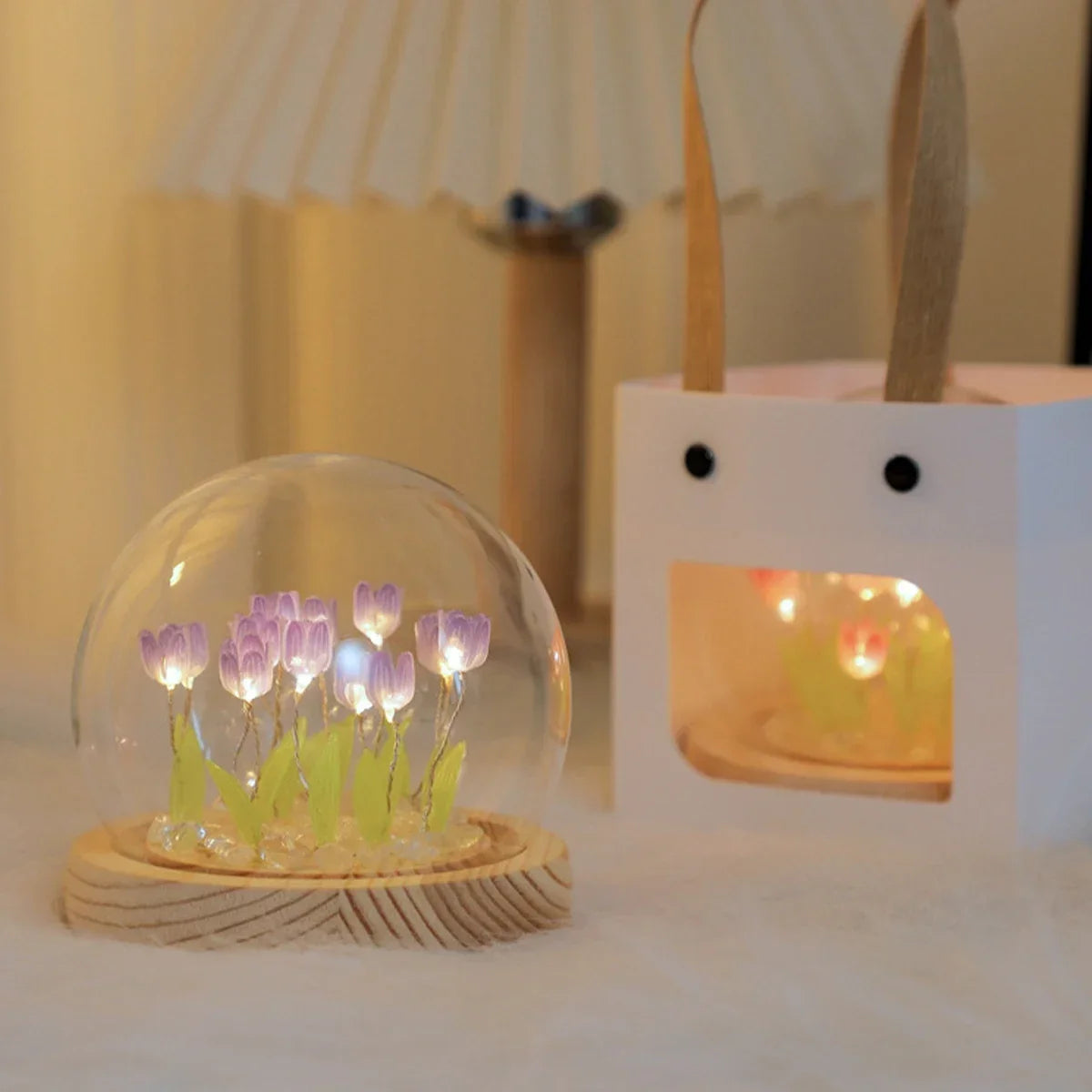 Eternal Bloom LED Night Lamp – Handcrafted Ambient Light