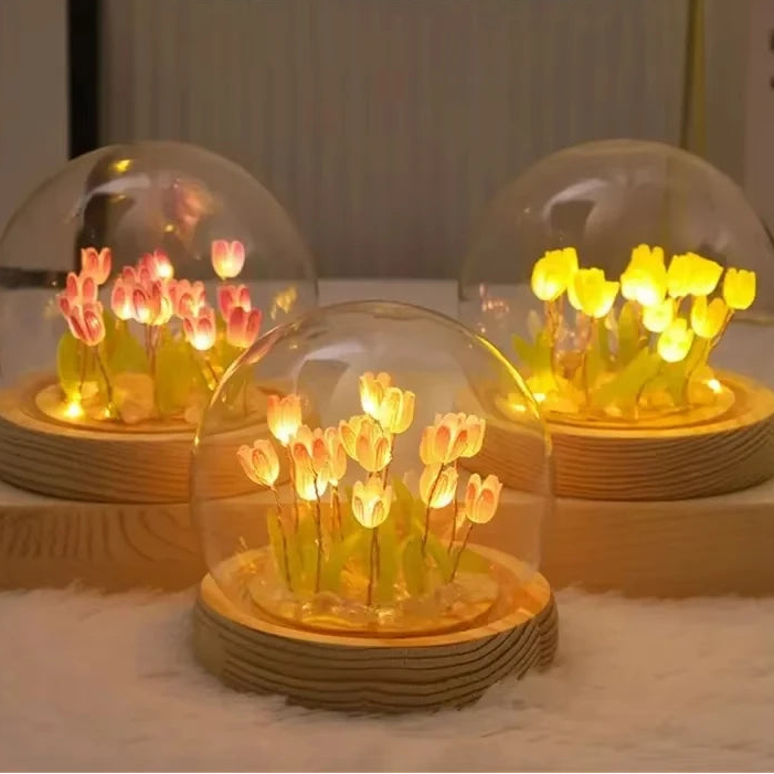 Eternal Bloom LED Night Lamp – Handcrafted Ambient Light