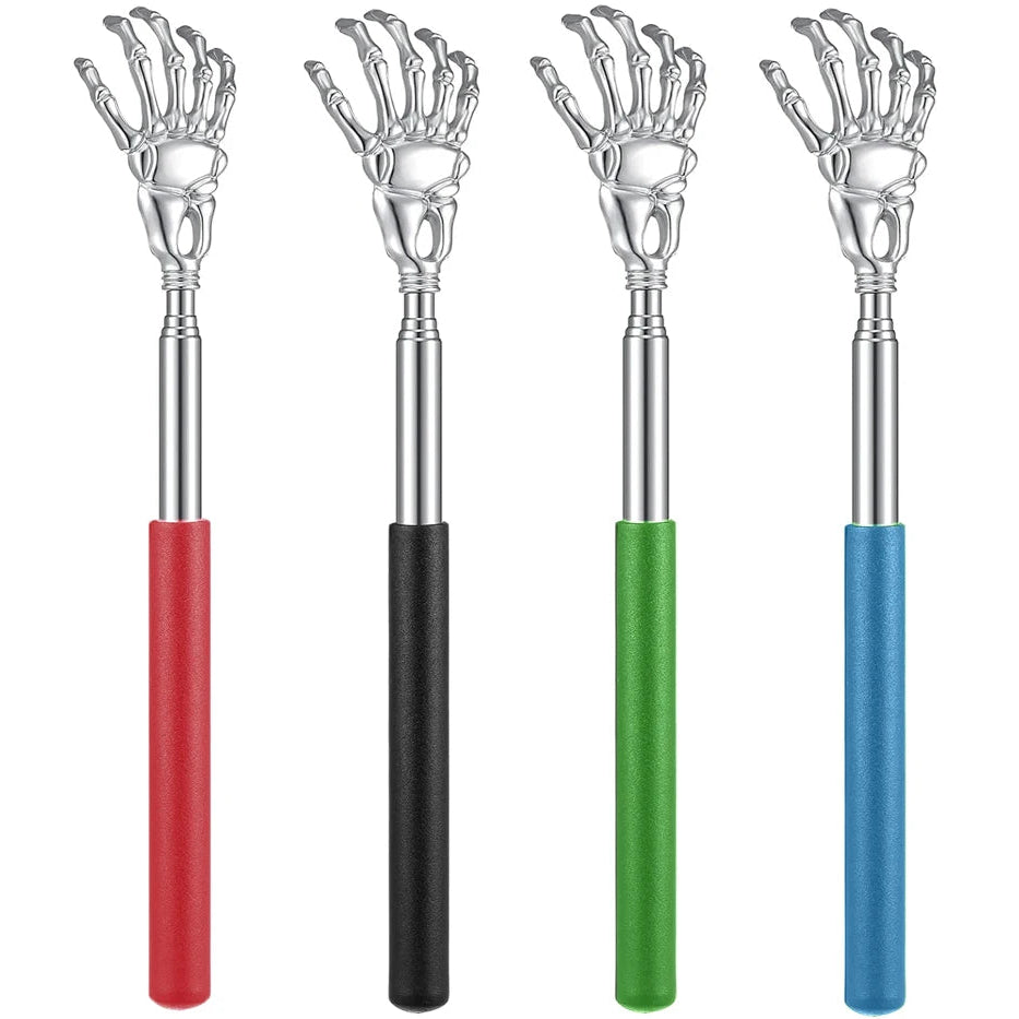 Telescoping Back Scratcher — Extendable Stainless Steel, Humans & Pets