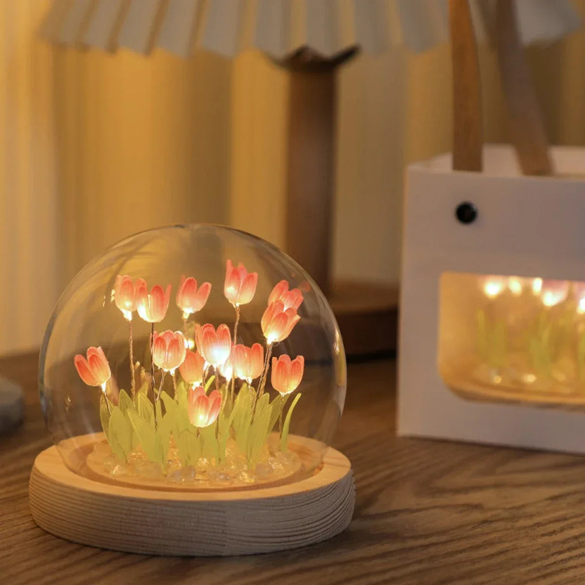 Eternal Bloom LED Night Lamp – Handcrafted Ambient Light