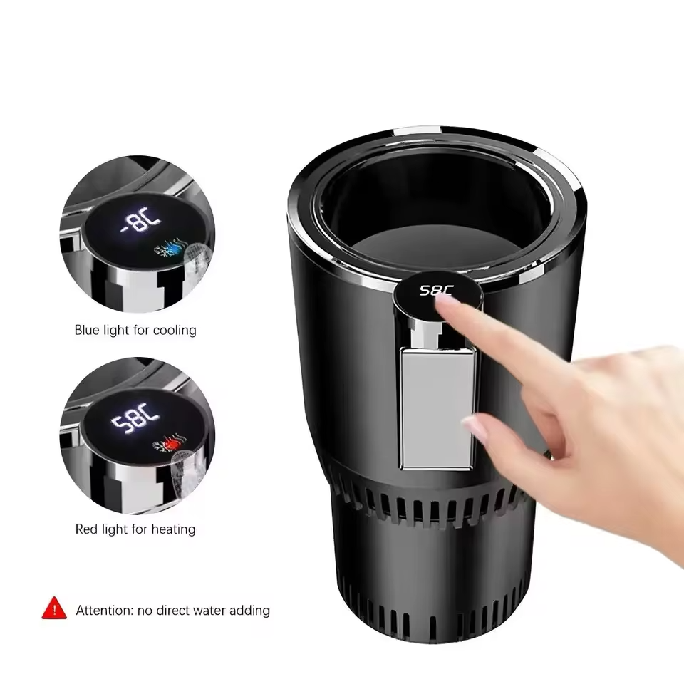 2-in-1 Car Cup Warmer & Cooler — Touch Screen, Fits All Vehicle